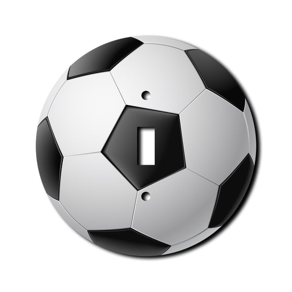 Off The Wall Plates - Soccer Ball - Single Gang Light Switch