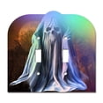 thumbnail image 1 of Off The Wall Plates - Spooky Ghost Holographic Decorative Acrylic Cover Double Light Switch Wallplate, 1 of 5