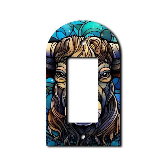 Off The Wall Plates - Taurus Zodiac Classic Decorative Acrylic Cover Single Paddle Rocker Wallplate