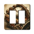 thumbnail image 1 of Off The Wall Plates - Vintage Baseball Classic Decorative Acrylic Cover Double Paddle Rocker Wallplate, 1 of 5