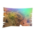 thumbnail image 1 of Off The Wall Plates - Vintage Pirate Map Holographic Decorative Acrylic Cover Triple Blank Wallplate, 1 of 5