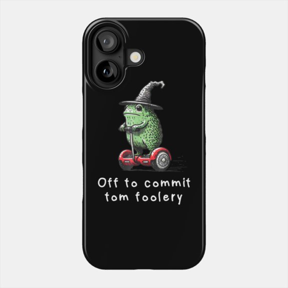Off To Commit Tom Foolery Funny Quote Case for Apple iPhone 11 to 17 Series