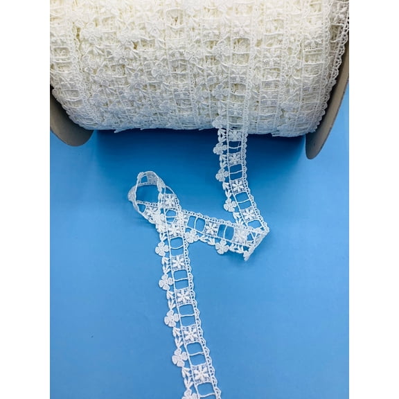 Off White 1" Beading Venice Lace