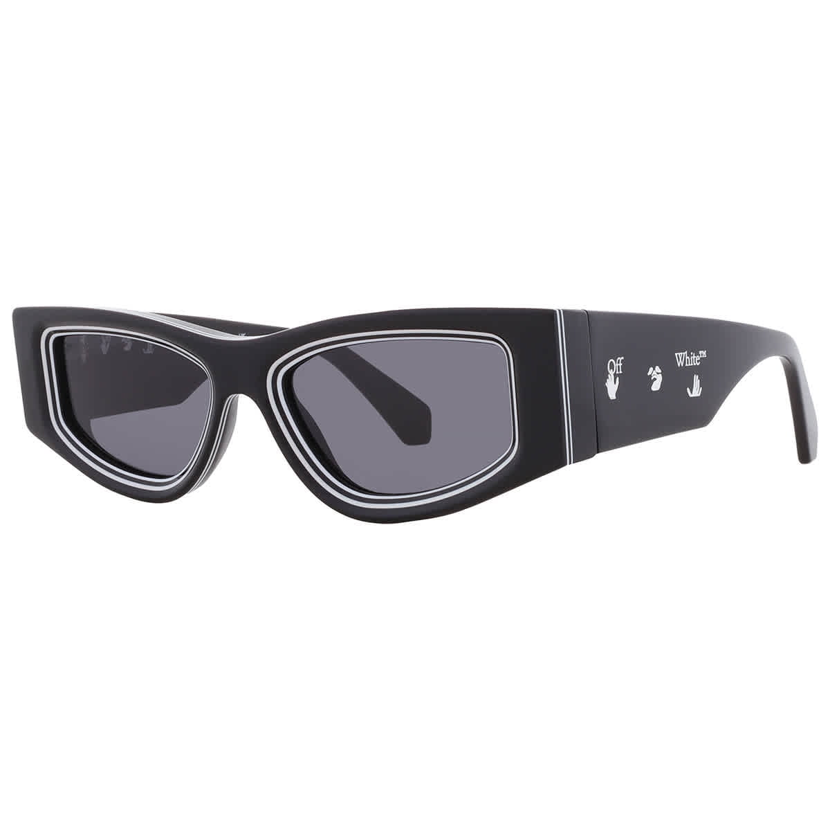 NEW!!! OFF-WHITE Sunglasses ANDY OERI047 1007 Authentic Off-White NEW OFF-WHITE ANDY 11007 BLACK UNISEX SUNGLASSES  main image 4