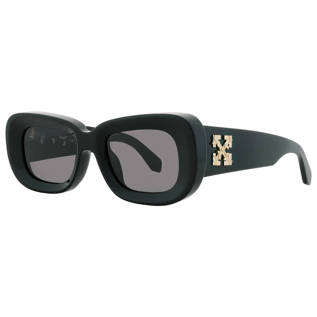 Off-White Carrara Grey Rectangular Unisex Sunglasses OERI030  display picture 2