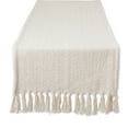 thumbnail image 1 of Off-White Chevron Handloom Table Runner 15x72, 1 of 3