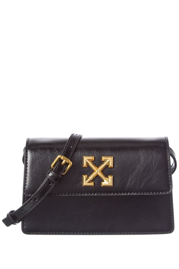 Convertible Leather Crossbody, Black