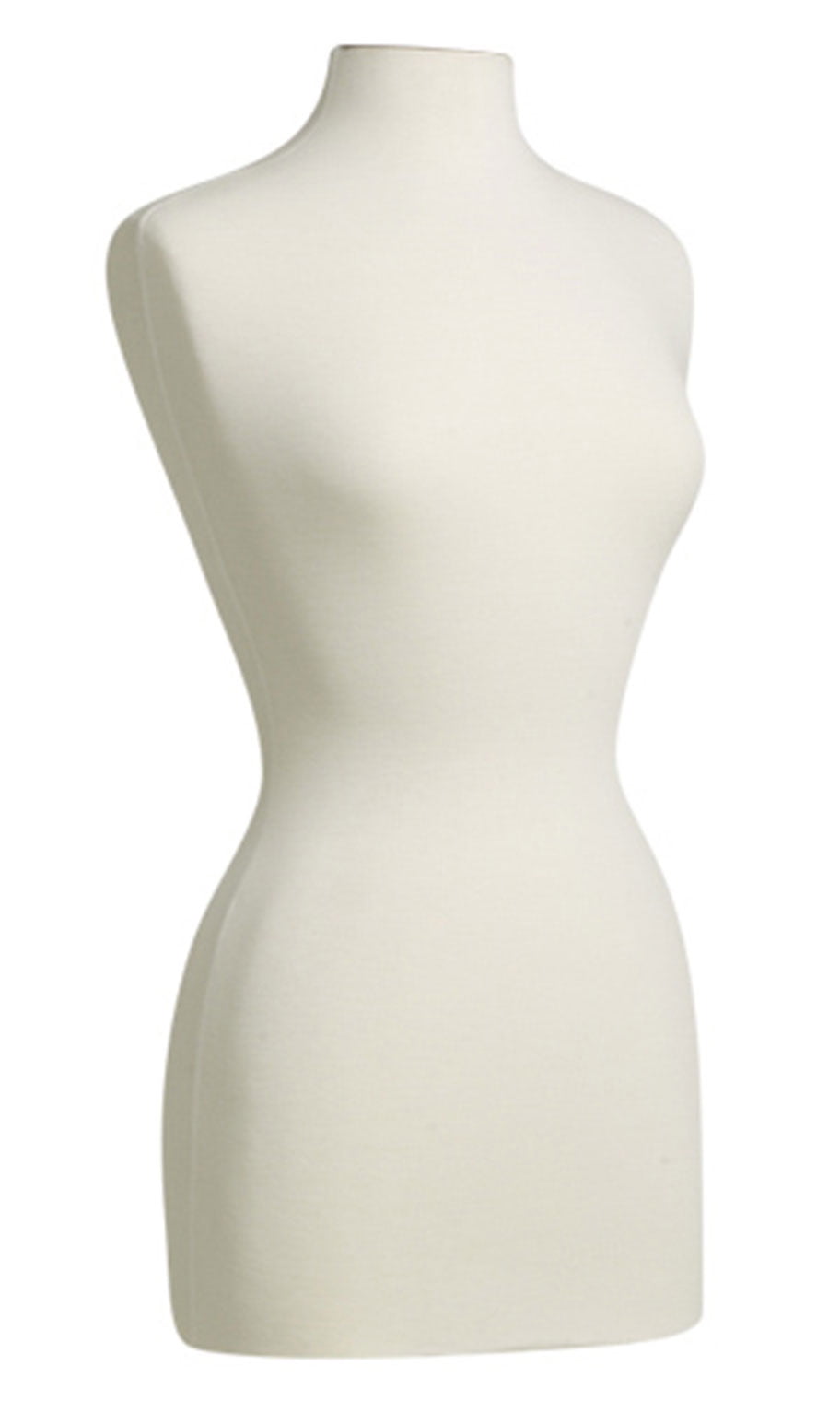 SSWBasics Off-White Dress Form - Pinnable Dress Form Mannequin - Female Sewing Mannequin Torso with Jersey Fabric for Dressmakers and Fashion Clothing - 29"H - Torso Only
