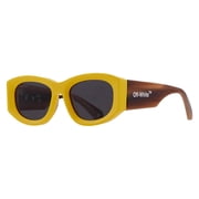 Off-White Joan Dark Grey Oval Unisex Sunglasses OERI041 1807 53