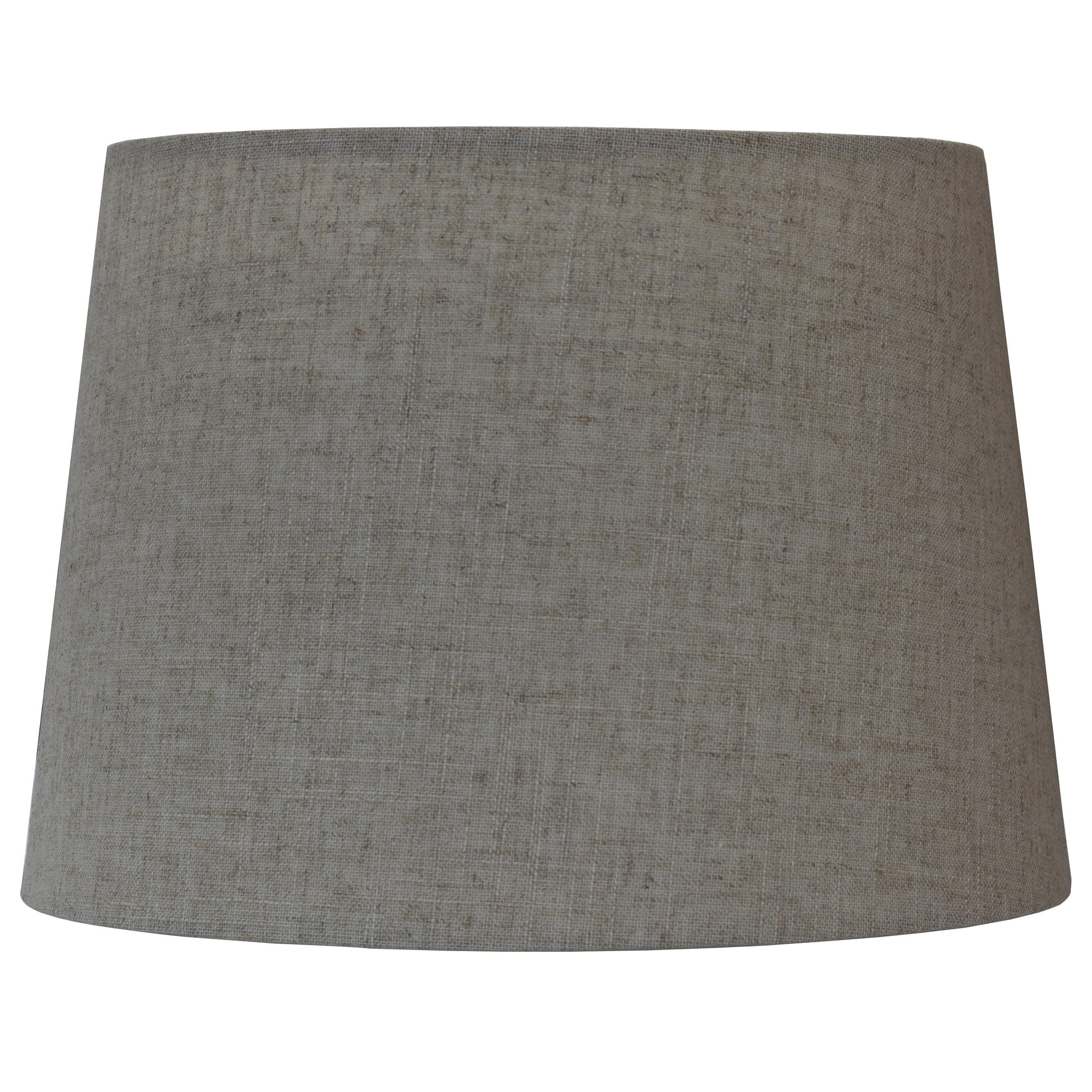 Natural Linen 12" French Drum Lamp Shade