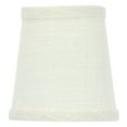 thumbnail image 1 of Off White Linen 4 Inch Chandelier Shade, 1 of 2