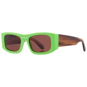 Off-White Lucio Brown Rectangular Unisex Sunglasses OERI039 5964 54