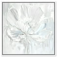 thumbnail image 1 of Off-White Magnolia II Floral Fine Wall Art Canvas Wall Art by Art Remedy, White Floater Frame, 31" x 31", 1 of 7