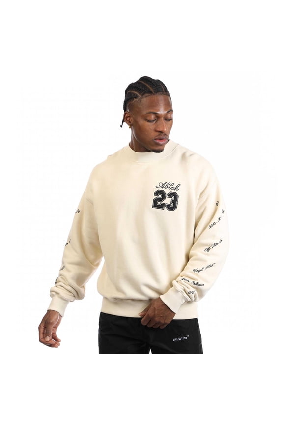 Off White Mens Skate 23 Logo Crew Neck Sweatshirt
