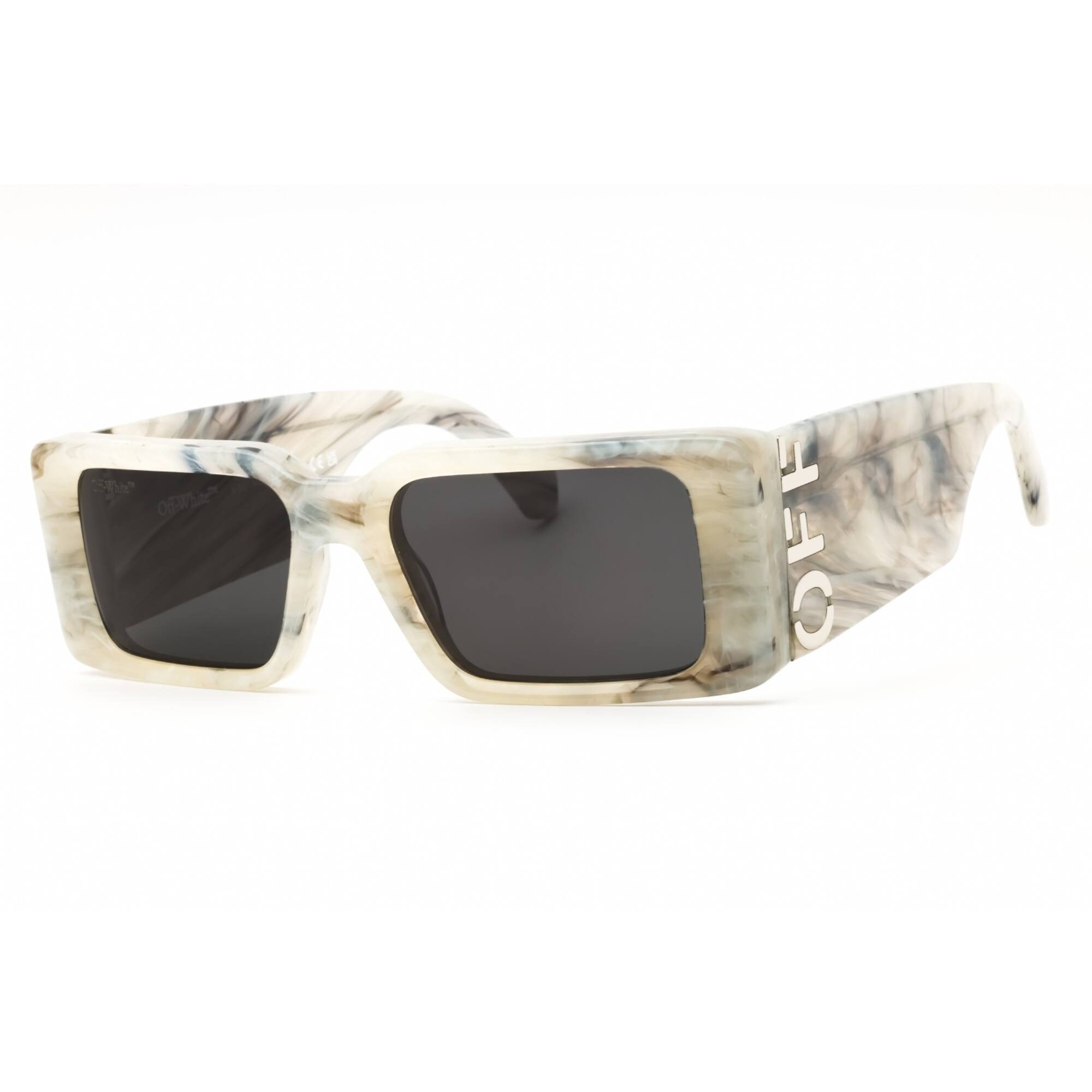 NEW Off-White Unisex Sunglasses - Milano, Marble Gray. Off-White Milano – Dan Deutsch Optical Outlook main image 2