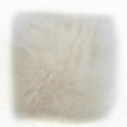 thumbnail image 1 of Off White Mongolian Fur Off White Animal Faux Fur Luxury Throw Pillow - 26 x 26 in., 1 of 1