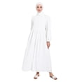 thumbnail image 1 of Off White - Multi - Crew neck - Unlined - Modest Dress - Benin, 1 of 5