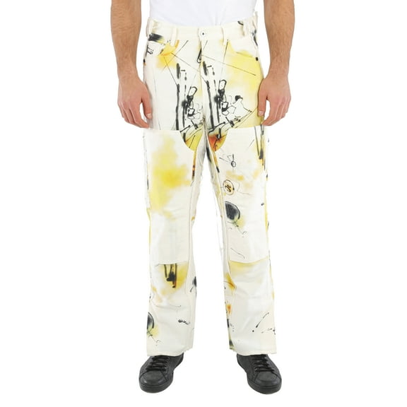 Off-White Multicolor Futura Abstract Carpenter Trousers, Brand Size 32