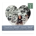 thumbnail image 1 of Off White Pebble Picture Frame Mat for 23x23 Frames - Heart Opening for 19x19 Photos - 1 Mat, 1 of 7
