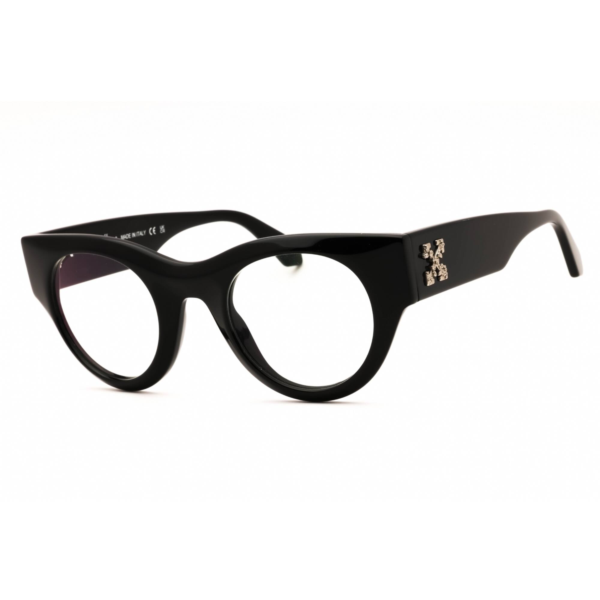 Off-White Women Eyeglasses Black Round OERJ013 STYLE 13 1000 NEW AUTHENTIC Opticontacts.com -- Off White STYLE 8F main image 3