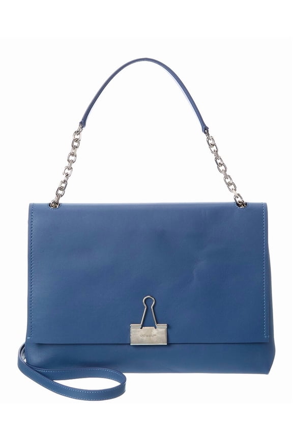 Soft Large Leather Tote, Blue