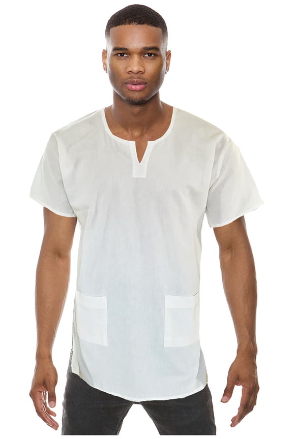 Off White Traditional African Dashiki Shirt