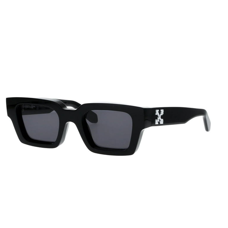 【送料&関税込】Off-White Virgil M Sunglasses - Unisex Off White Virgil Sunglasses OERI008 1007 Black Frame with