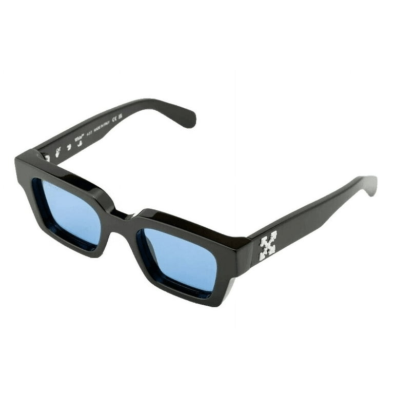Off-White Virgil Unisex Sunglasses, Black Frame with Blue Off-White Virgil Unisex Sunglasses, Black Frame with Blue