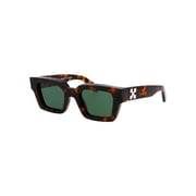 Off-White Men's Oeri008 Virgil Oversized Square Frame Sunglasses Brown