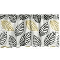 thumbnail image 1 of Ambesonne Off White Window Valance, Digital Leaves Pattern, 54" X 18", Charcoal Grey and Yellow, 1 of 3