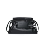 Off-White Woman Black Calf Leather Bag