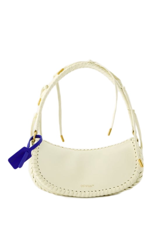 Women's Edge Weaving Shoulder Bag - Leather - Beige Neutrals