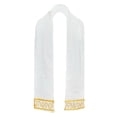 thumbnail image 1 of Off-White and Gold Embroidered Stole / Sash / Scarf, 1 of 3
