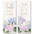 thumbnail image 1 of Off-White and Purple Hydrangea "Be Still & Know I Am God" Adult Religious Decor ; 2 - 6" x 18" Unframed Posters, 1 of 3