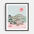 thumbnail image 1 of Off planet house - Illustration Black Framed Wall Art Print 16 x 20 inches, 1 of 4