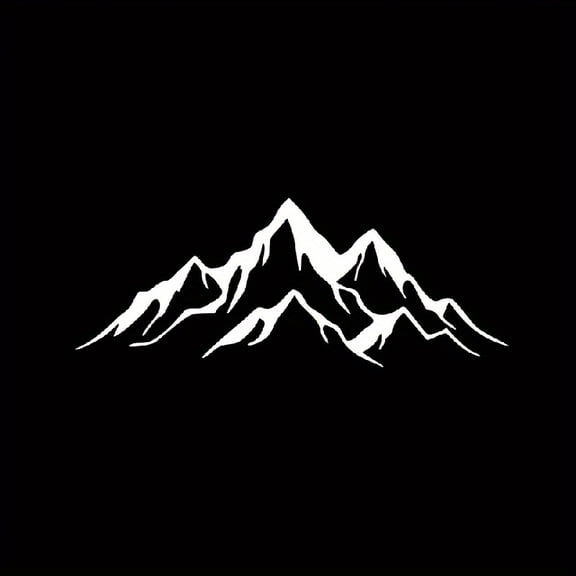 Off-road Car Body Decoration Sticker White Die Cut Vinyl Mountains Graphic Car Sticker Car Window Decal