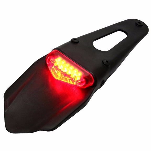 Off-road MX Motorcycle Dual Sport Pit Dirt Bike LED Rear Fender Brake Tail Light
