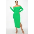 thumbnail image 1 of Off-shoulder Rib Midi Dress, 1 of 5