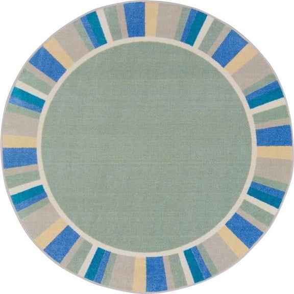 Off the Cuff Round Area Rug  Sage - 5 ft. x 4 in.