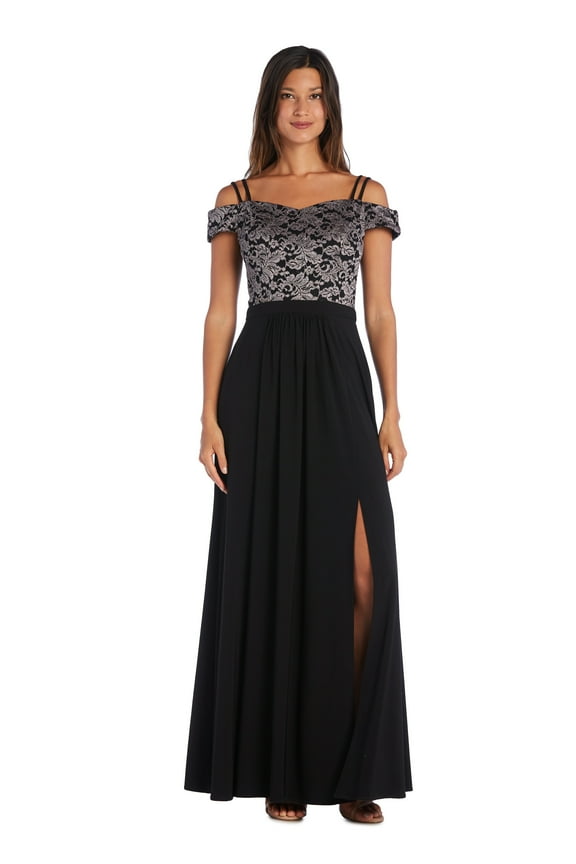 Off the Shoulder Lace Bodice Dress