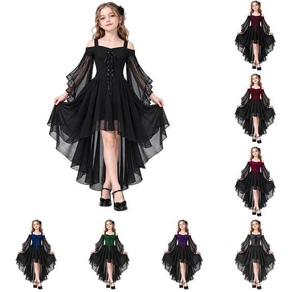 Off the Shoulder Pirate Dresses with Sash Two Piece Set Pirate Costume Halloween Party Clothes Halloween
