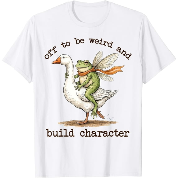 Off to Be Weird and Build Character Fairy Frog T-Shirt - Walmart.com