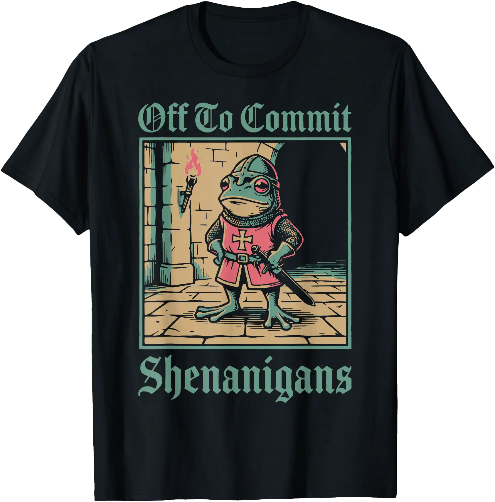 Off to Commit Shenanigans Frog T-Shirt - Walmart.com