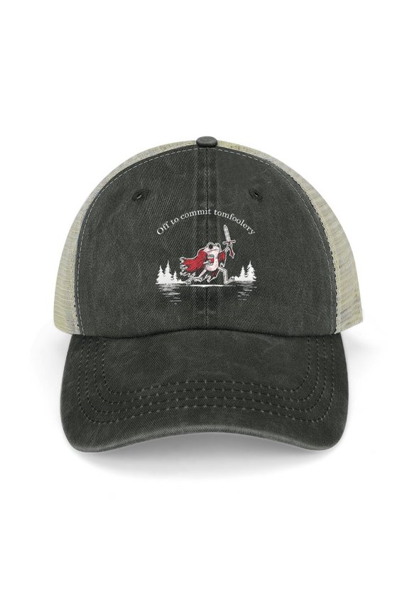 Off to Commit Tom Foolery Black Hat Adjustable Funny Fashion Unisex Baseball Cap for Men Women