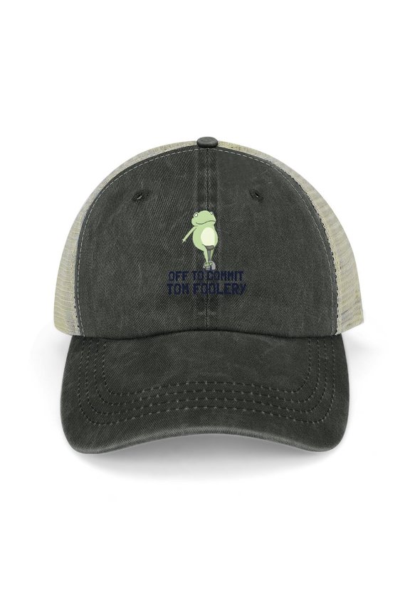 Off to Commit Tom Foolery Black Hat Adjustable Funny Fashion Unisex Baseball Cap for Men Women