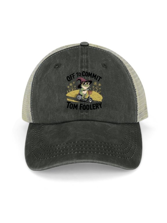 Off to Commit Tom Foolery Black Hat Adjustable Funny Fashion Unisex Baseball Cap for Men Women