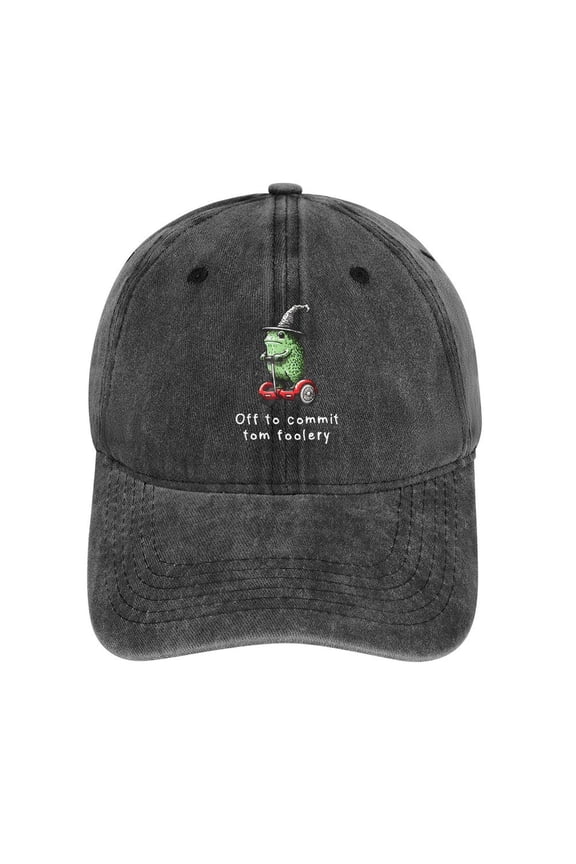 Off to Commit Tom Foolery Charcoal Hat Adjustable Funny Fashion Unisex Baseball Cap for Men Women