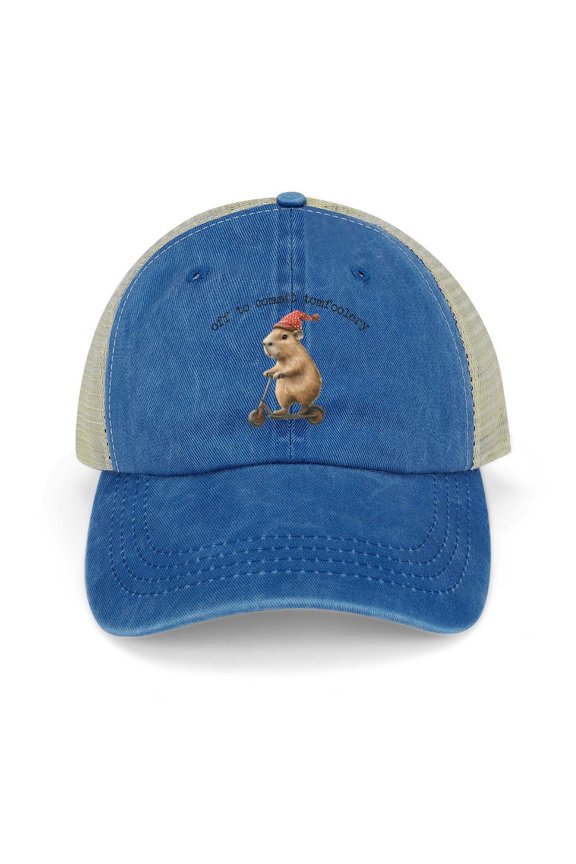 Off to Commit Tom Foolery Dark Blue Hat Adjustable Funny Fashion Unisex Baseball Cap for Men Women