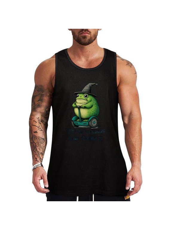 Off to Commit Tom Foolery HD Print Men's Muscle T-Shirt, Sleeveless, Muscle Tank Tee Top M