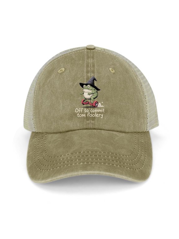 Off to Commit Tom Foolery Khaki Hat Adjustable Funny Fashion Unisex Baseball Cap for Men Women